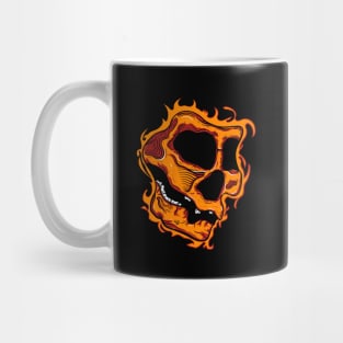 Fire skull head Mug